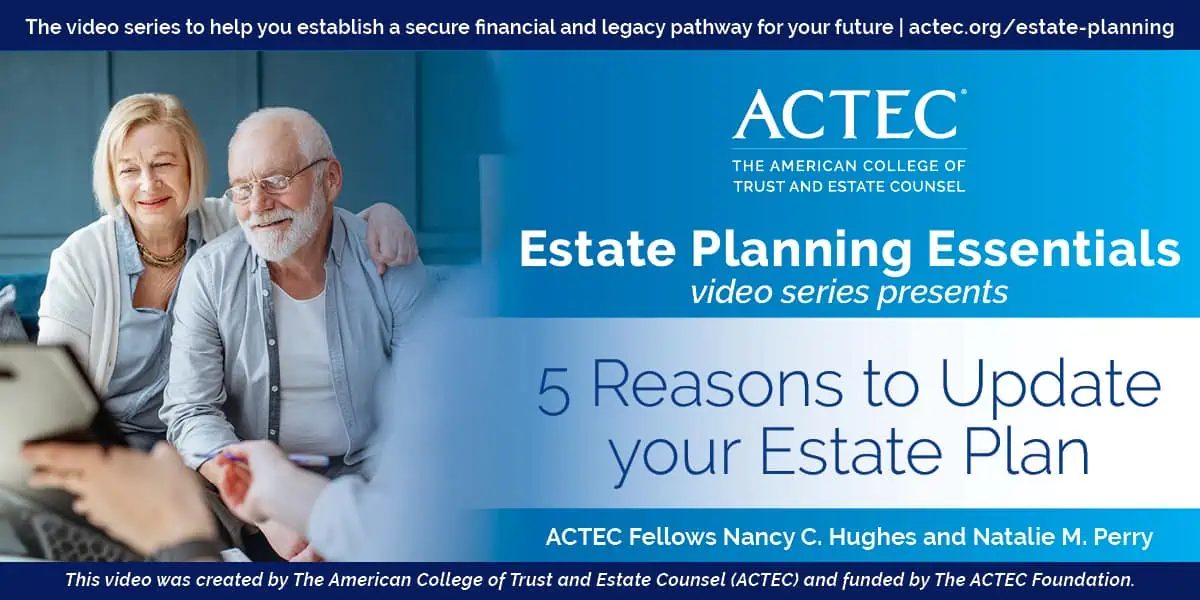5 Reasons to Update Your Estate Plan