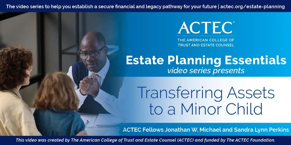 Transferring Assets to a Minor Child