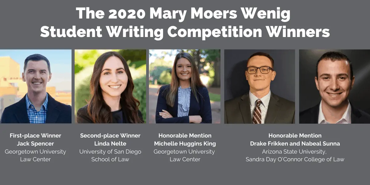 2020 Mary Moers Wenig Student Writing Competition Winners Mary Moers Wenig 2020 Student Writing Competition Winners