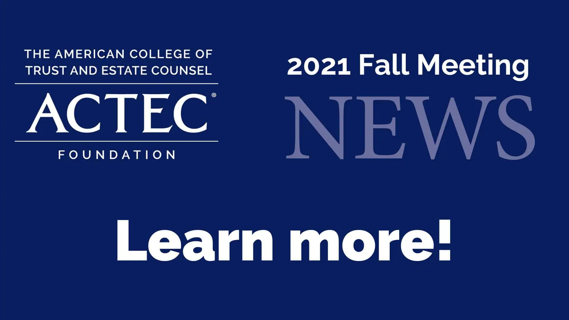 2021 Fall Newsletter