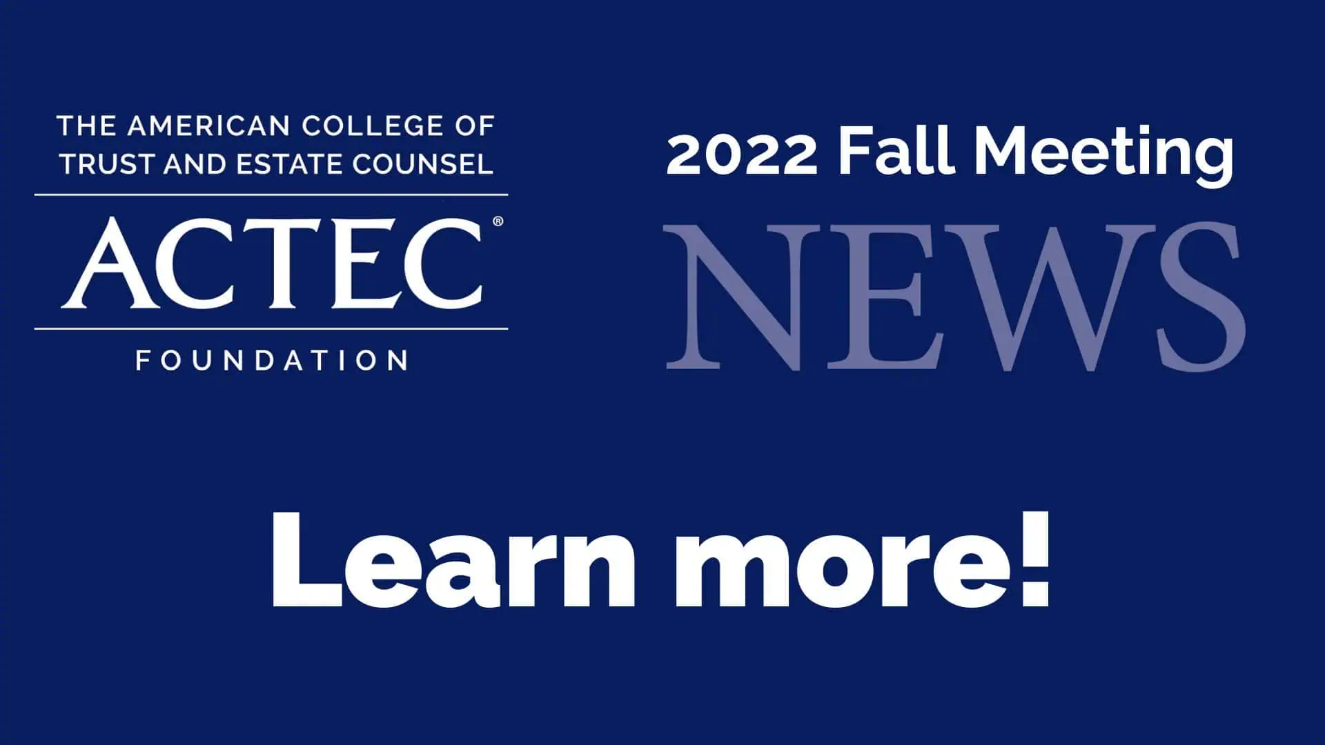 2022 Fall Newsletter