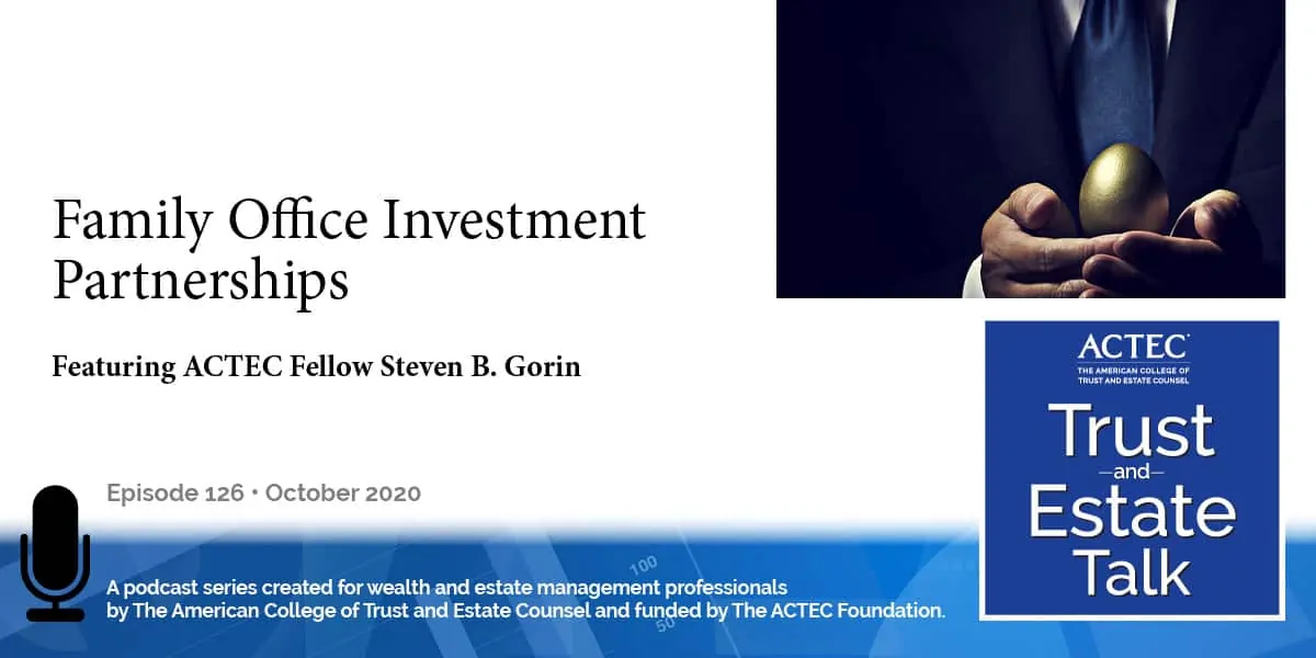 Family Office Investment Partnerships | Family Investment Partnerships