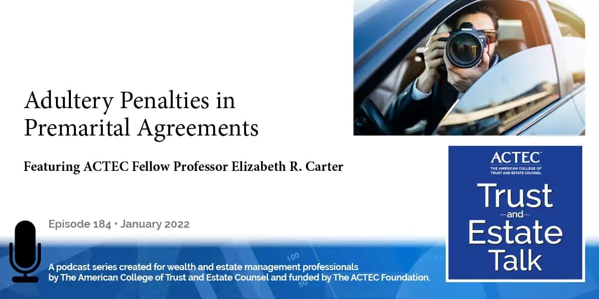 Adultery Penalties in Premarital Agreements