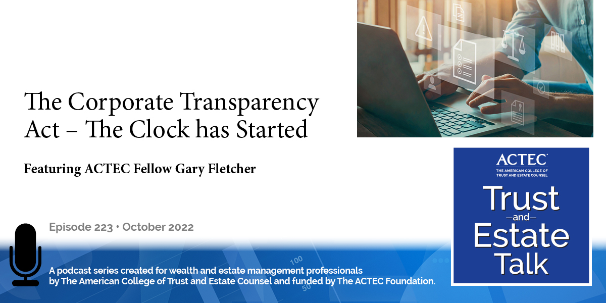 The Corporate Transparency Act