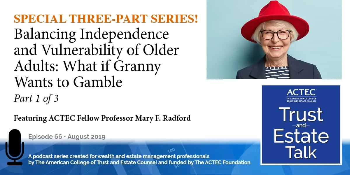 Balancing Independence and Vulnerability of Older Adults Balancing Independence and Vulnerability of Older Adults