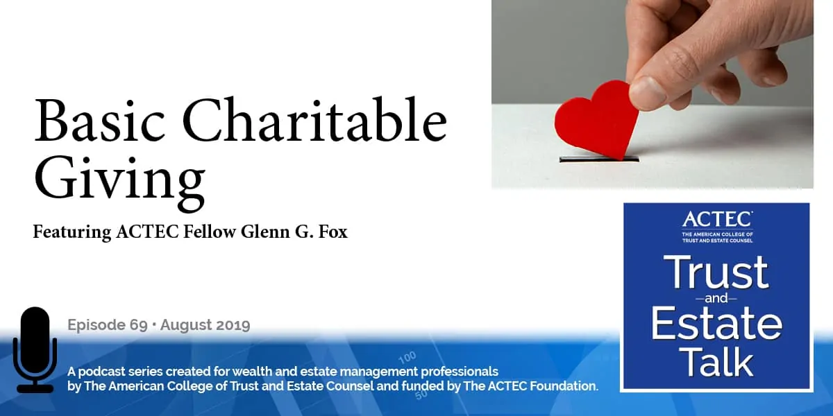 Basic Charitable Giving Basic Charitable Giving
