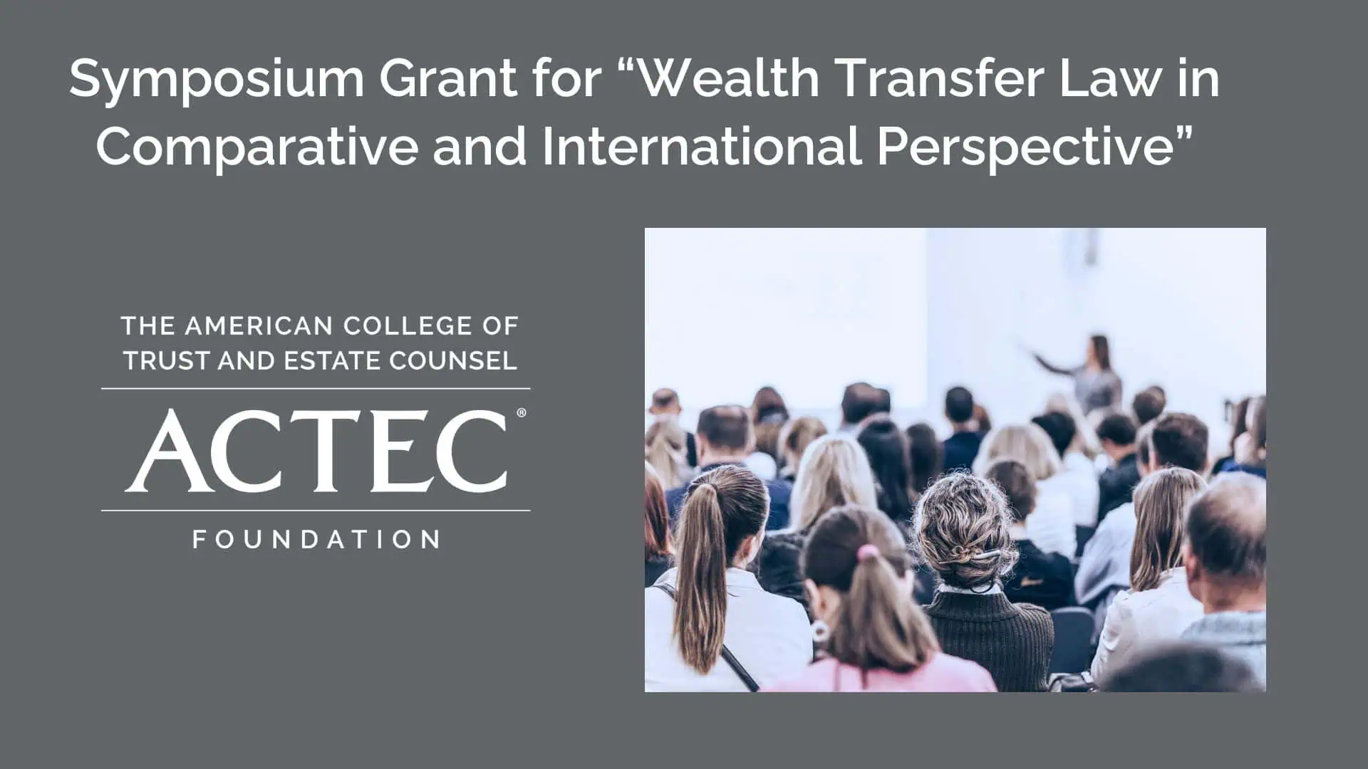 Symposium grant